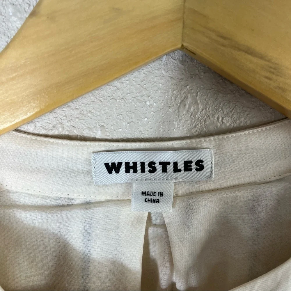 WHISTLES UK Margarita Striped Linen Tunic‎ Dress NWOT